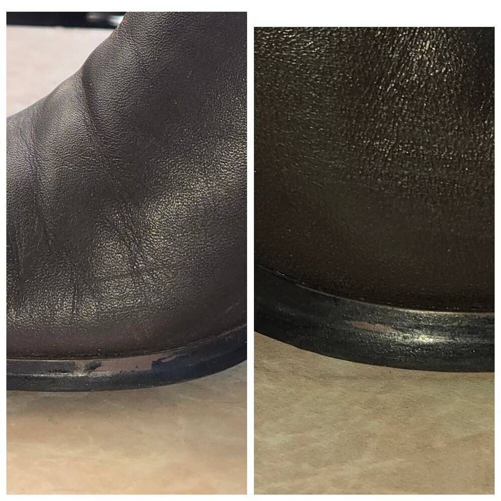 Bloomingdale's Women's Size 7M Brown Ankle Bootie Heel - Picture 5 of 11